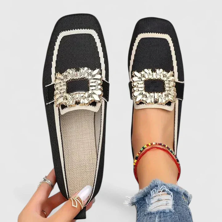 Jenna | Dames elegante versierde loafers