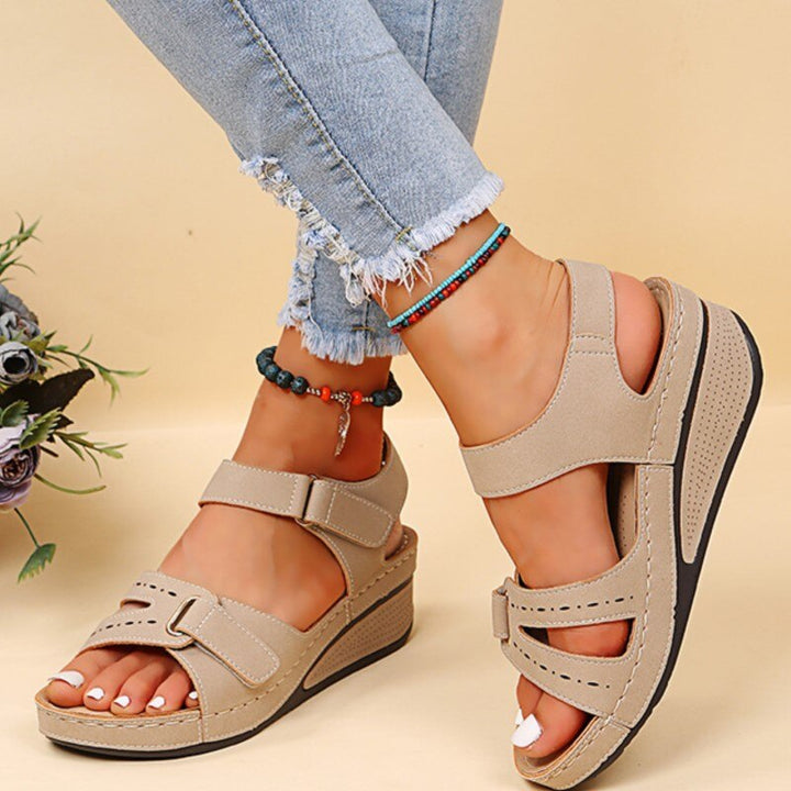 Jane | Dames Orthopedische Sandalen Met Bandjes En Plateau