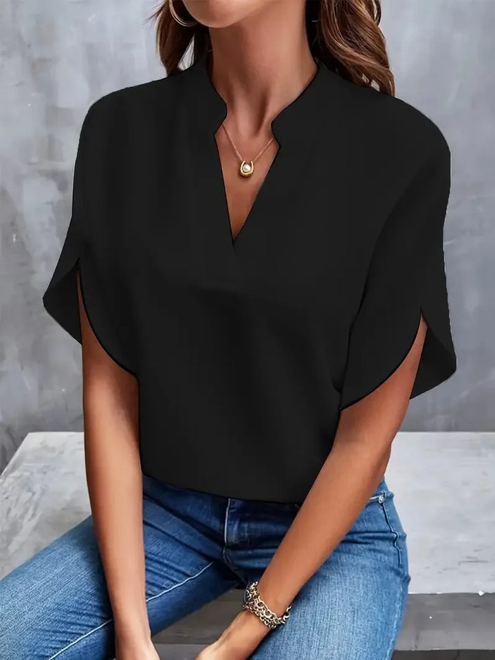 Kylie | Dames Werkblouse met V-hals