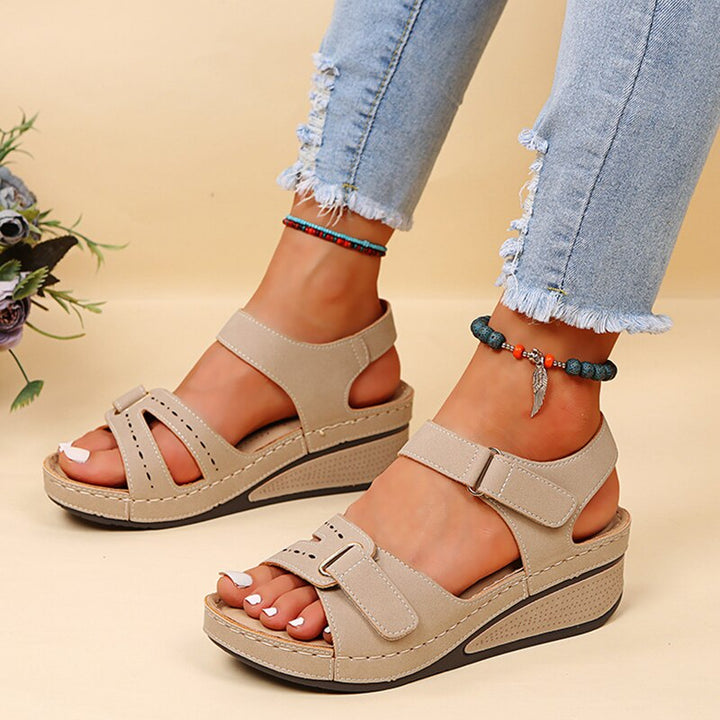 Jane | Dames Orthopedische Sandalen Met Bandjes En Plateau
