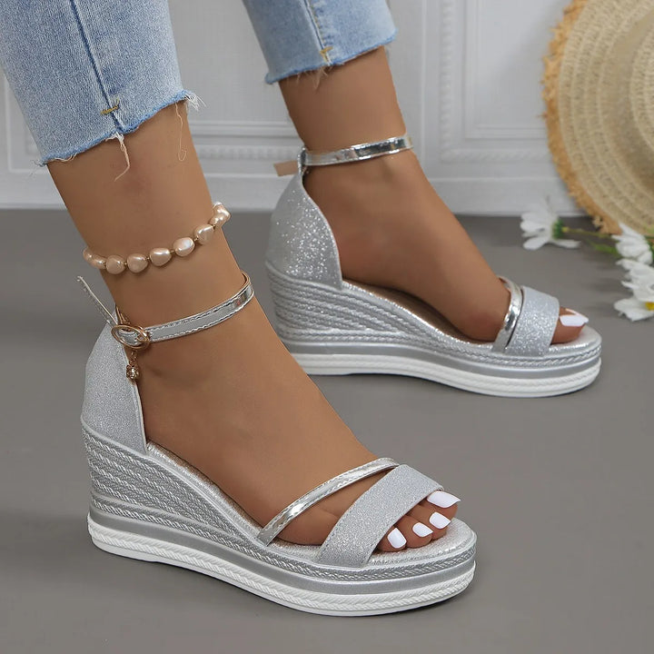 Dorothy | Dames Sandalen Met Plateau Sleehak En Bandjes