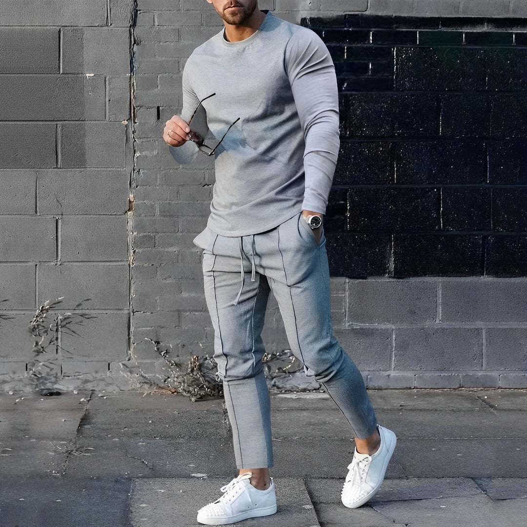 Asher | Heren Tweedelige Jogger Set met Tapered Pijpen