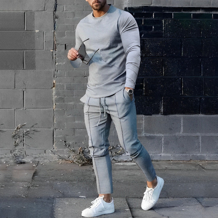 Asher | Heren Tweedelige Jogger Set met Tapered Pijpen