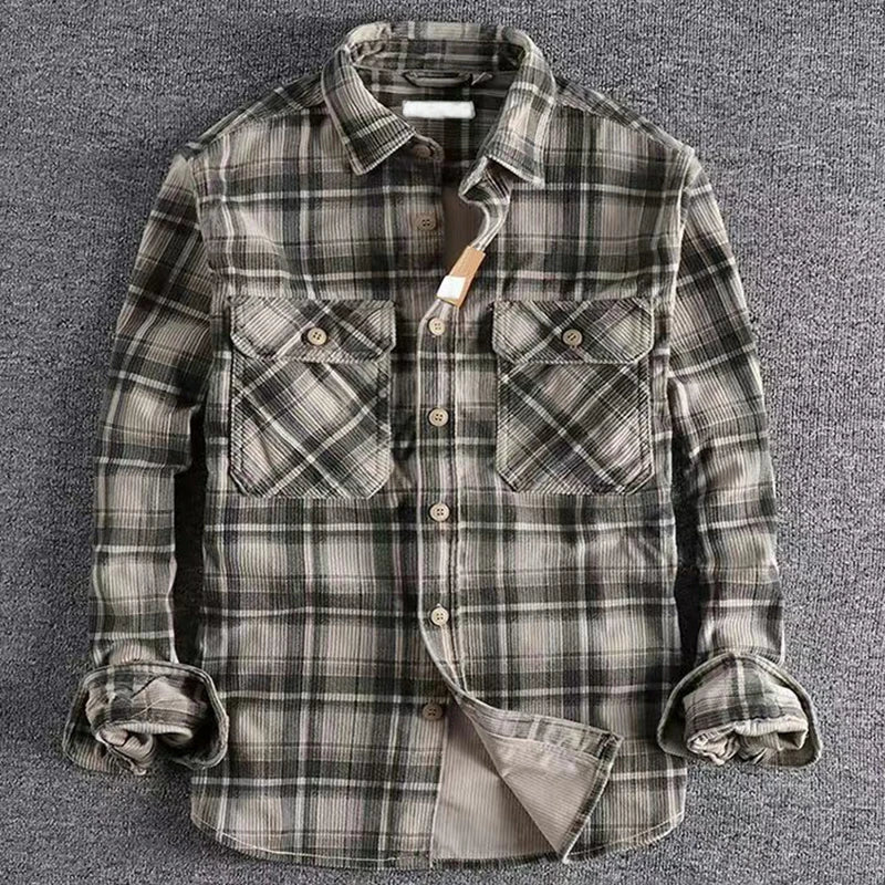 Gregory | Heren Casual Geruit Flannel Overhemd
