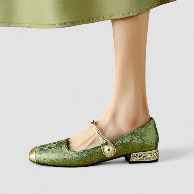 Riley | Dames schoenen met banddetail en lage hak