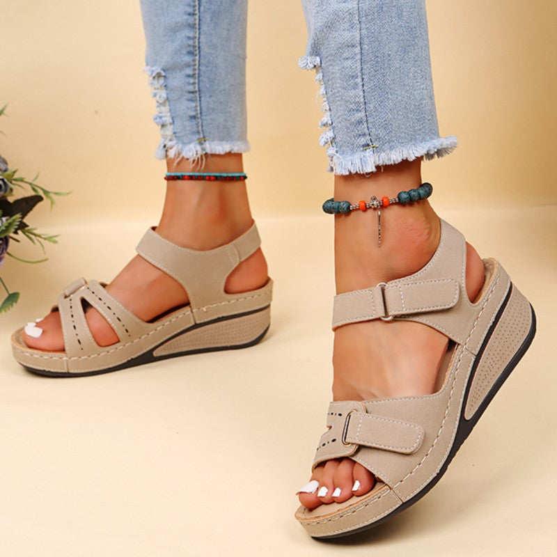 Jane | Dames Orthopedische Sandalen Met Bandjes En Plateau