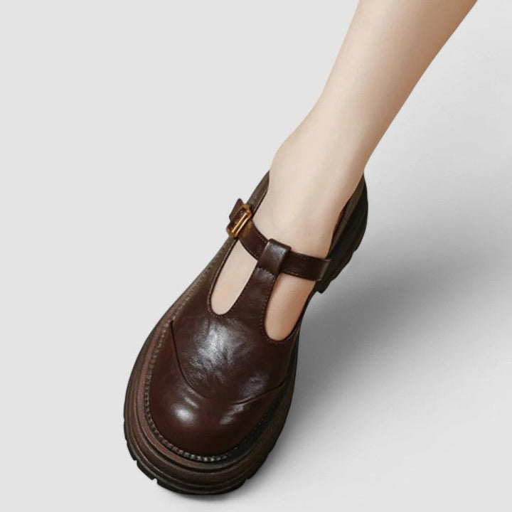 Kylie | Dames Casual T-strap Schoenen Met Plateauzool