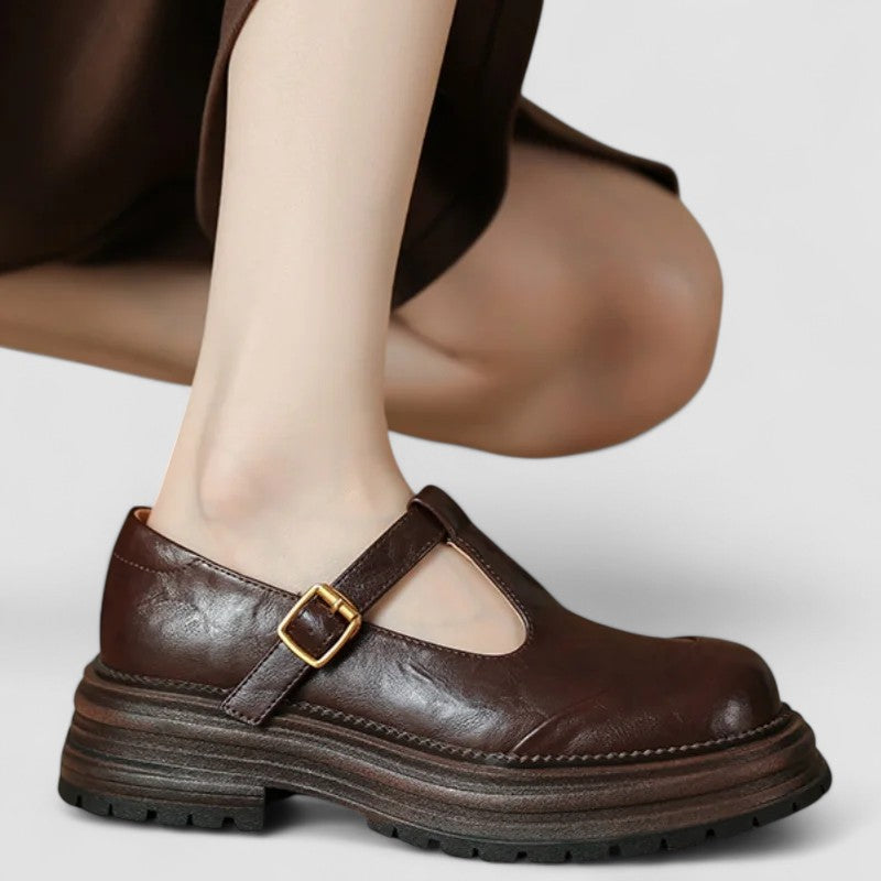 Kylie | Dames Casual T-strap Schoenen Met Plateauzool