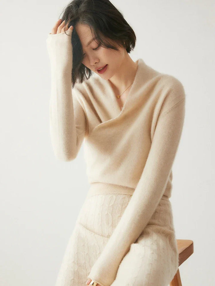 Elsa | Dames Elegante Wikkel- en Overslag Chic Trui