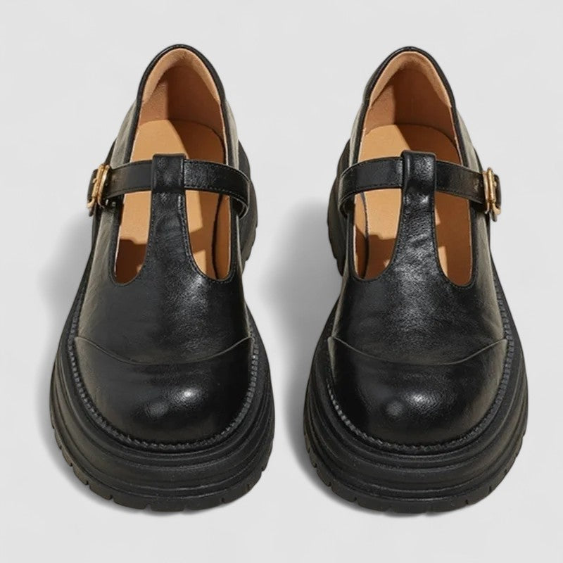Kylie | Dames Casual T-strap Schoenen Met Plateauzool
