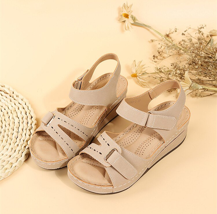 Jane | Dames Orthopedische Sandalen Met Bandjes En Plateau