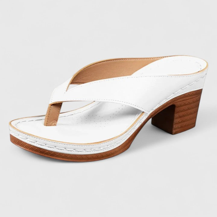 Jasmine | Dames Teensandalen met Blokhak