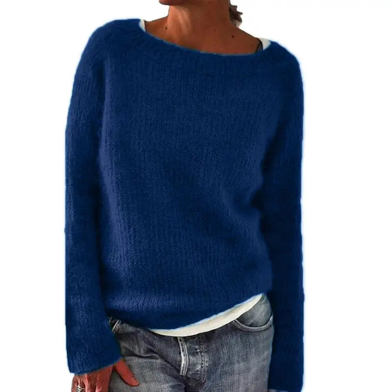 Jocelyn | Dames Trui met Wijde Hals en Zachte Knit