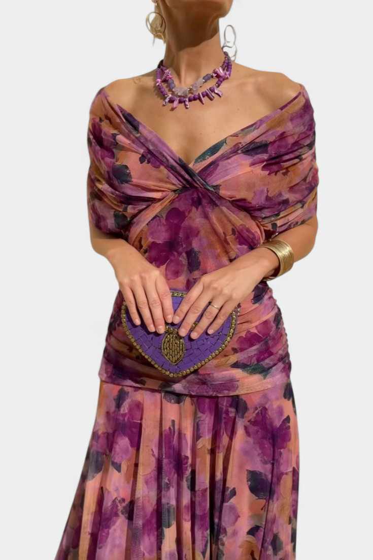 Sadie | Dames Elegante Off-Shoulder Avondjurk