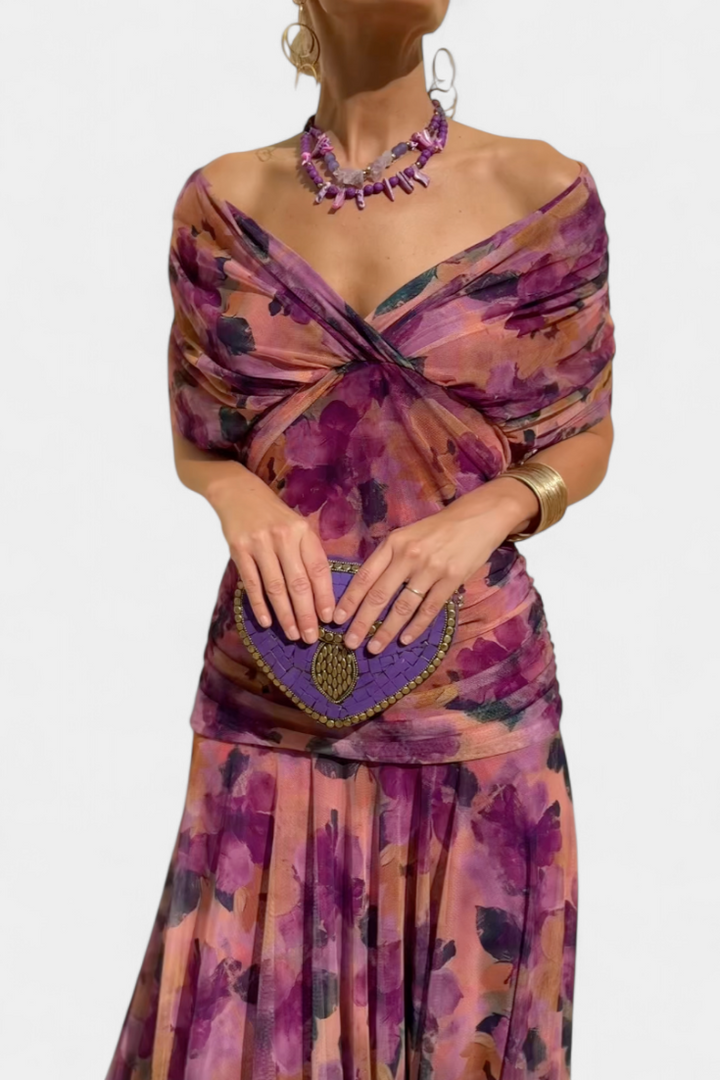 Sadie | Dames Elegante Off-Shoulder Avondjurk