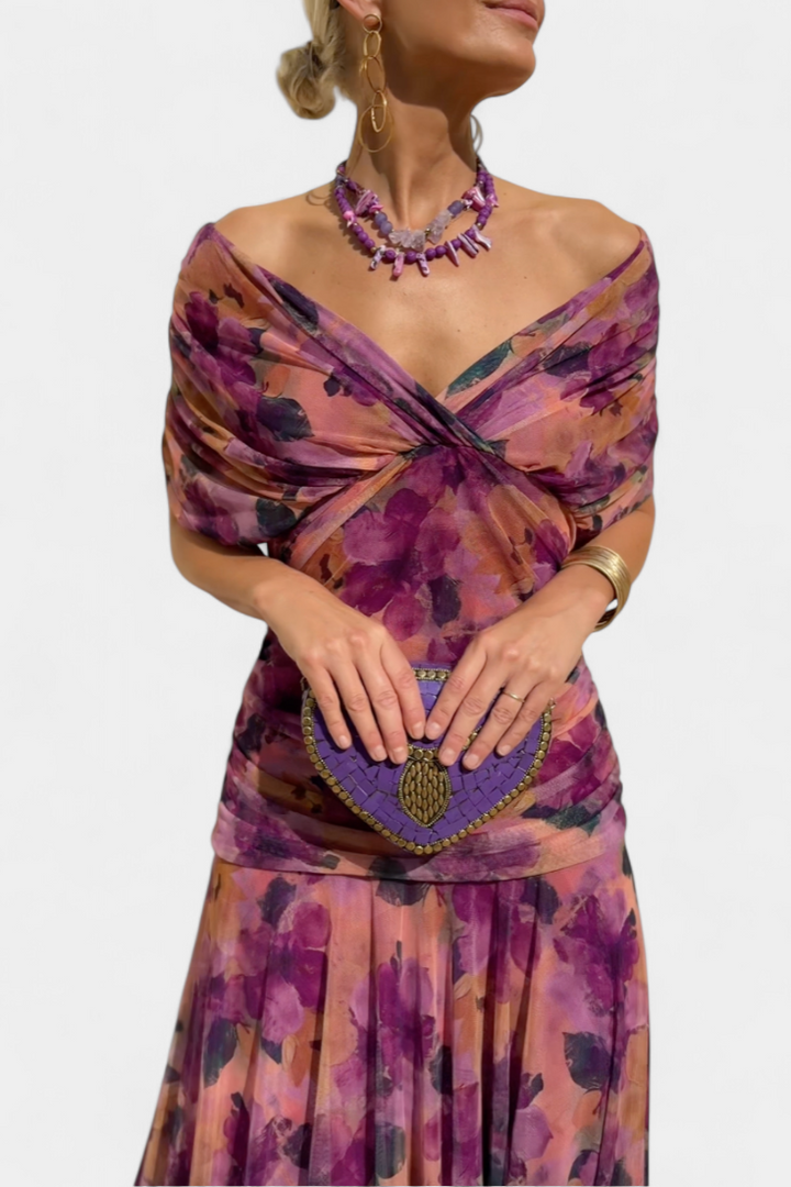 Sadie | Dames Elegante Off-Shoulder Avondjurk