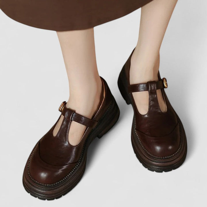 Kylie | Dames Casual T-strap Schoenen Met Plateauzool