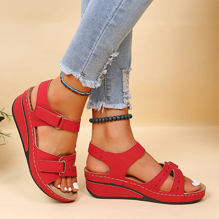 Jane | Dames Orthopedische Sandalen Met Bandjes En Plateau