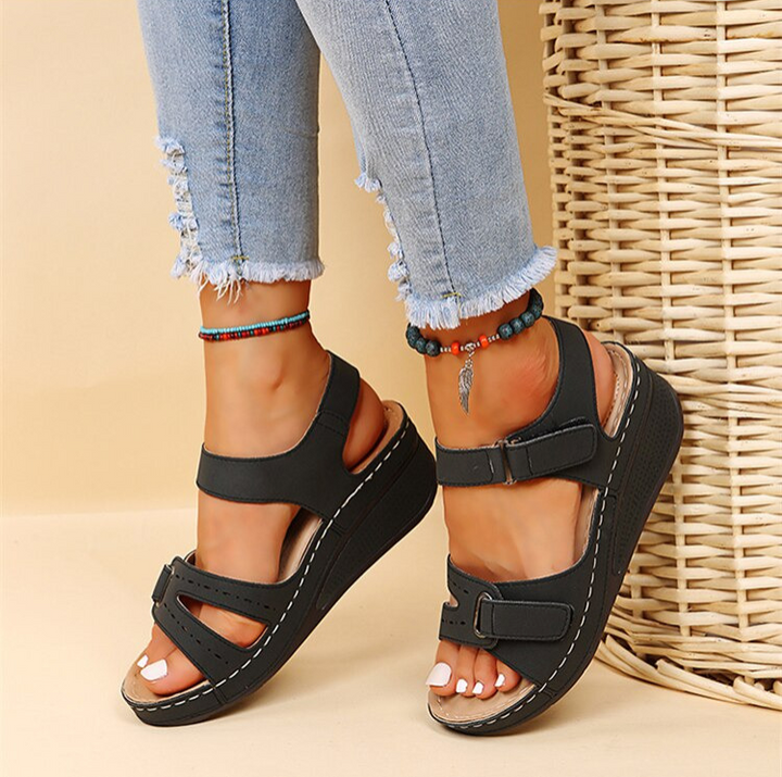 Jane | Dames Orthopedische Sandalen Met Bandjes En Plateau