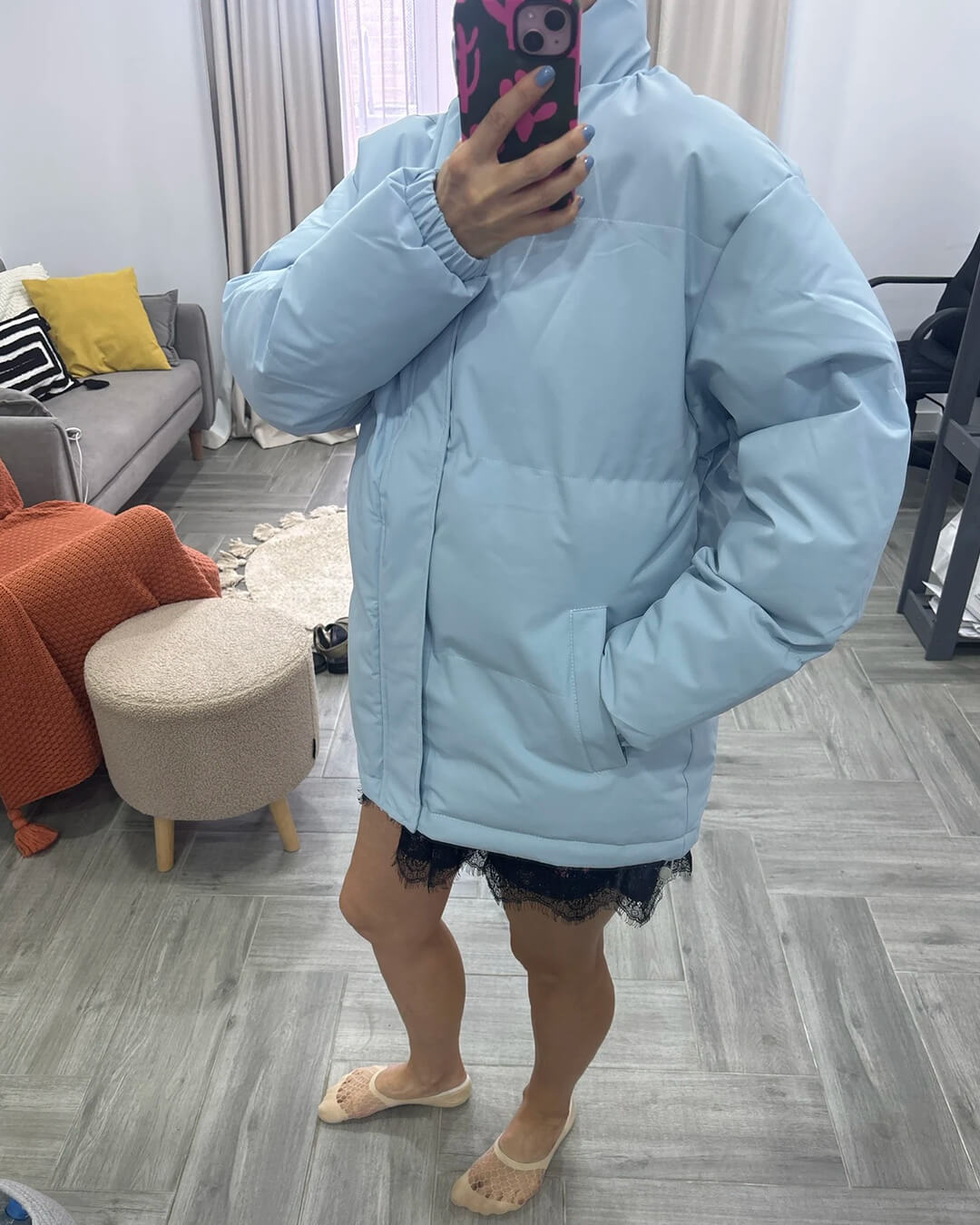 Emily | Weerbestendige Puffer Jas met Opstaande Kraag voor Dames