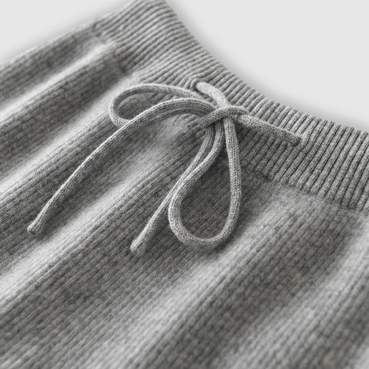 Scarlett | Dames Winter Gebreide Broek met Wijde Pijpen