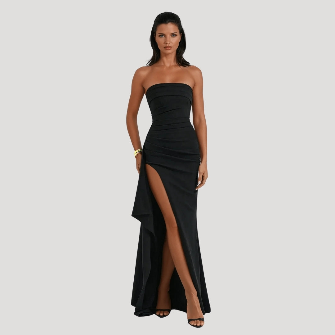 Dahlia | Strapless Maxi Jurk voor Vrouwen als Gast op een Bruiloft