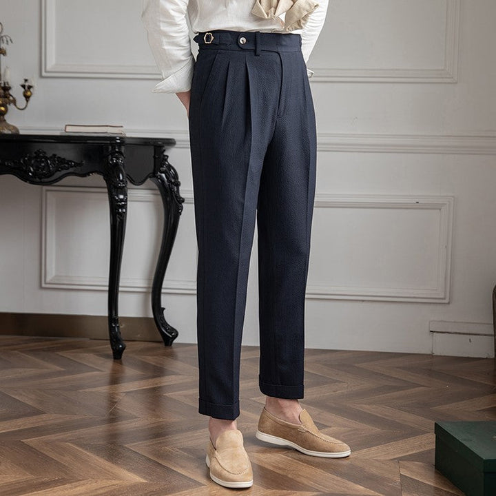Adrian | Heren Geplooide Formele Pantalon