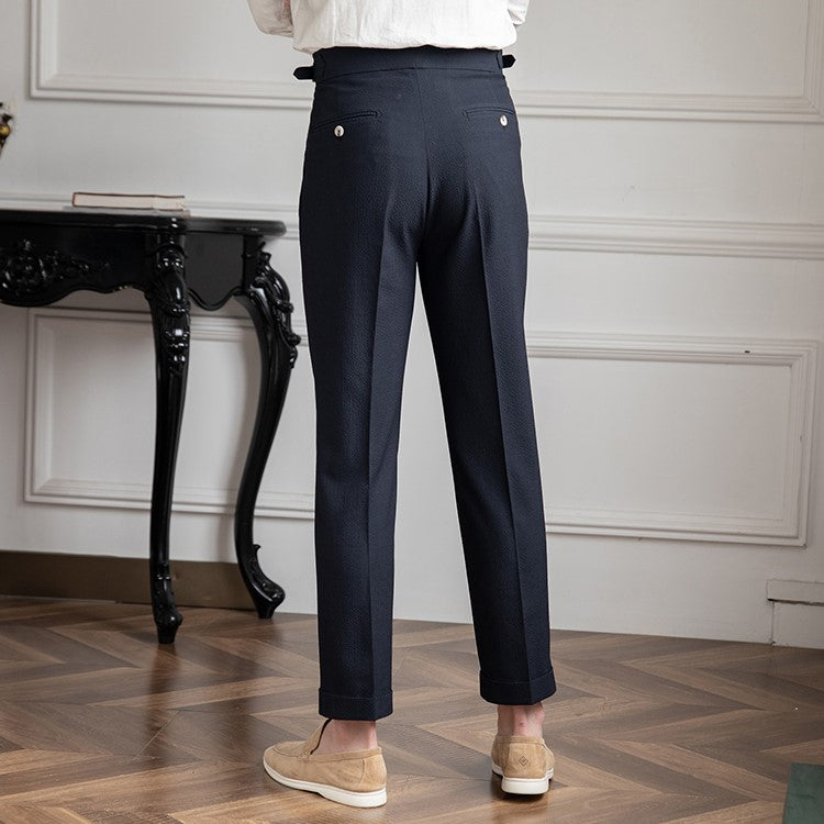 Adrian | Heren Geplooide Formele Pantalon