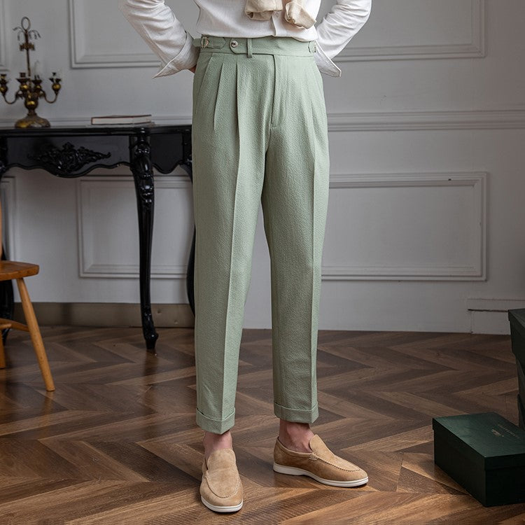 Adrian | Heren Geplooide Formele Pantalon