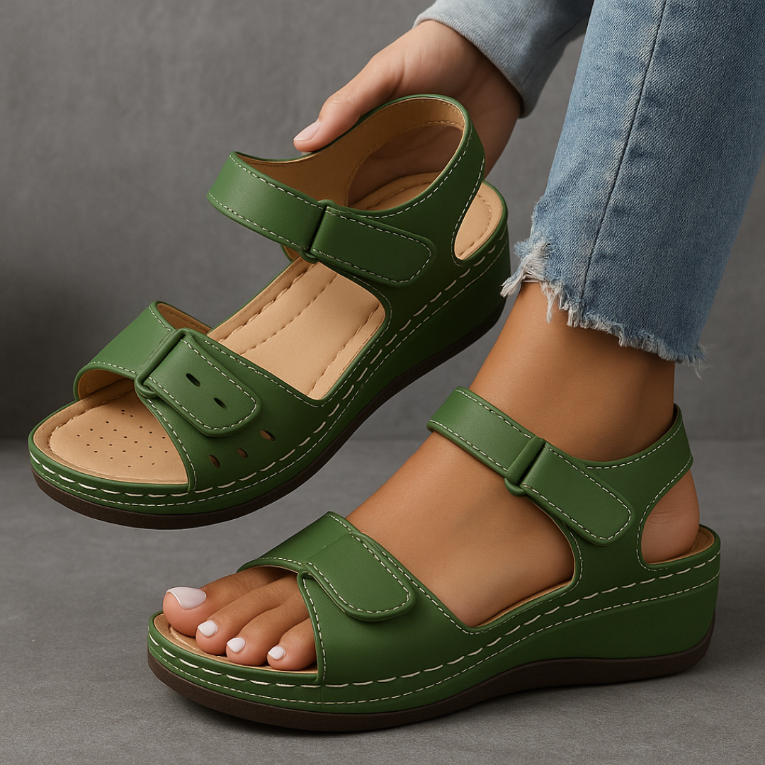 Kendra | Dames Comfortabele Sleehak Sandalen Voor De Zomer