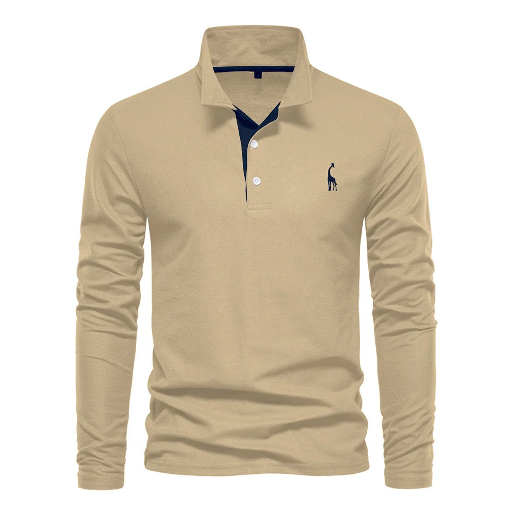 Aaron | Heren Klassiek Knoop Hals Polo Shirt