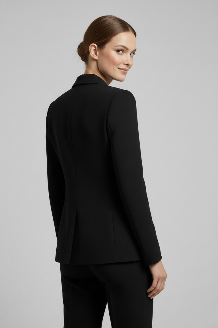 Jamie | Dames Dubbelrijige Blazer met Goudkleurige Knopdetails