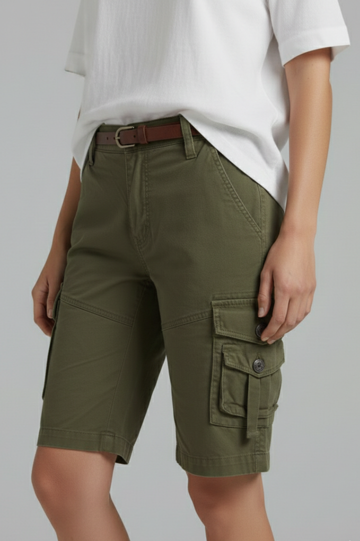Lilly | Dames Cargo Shorts met Utility Zakjes