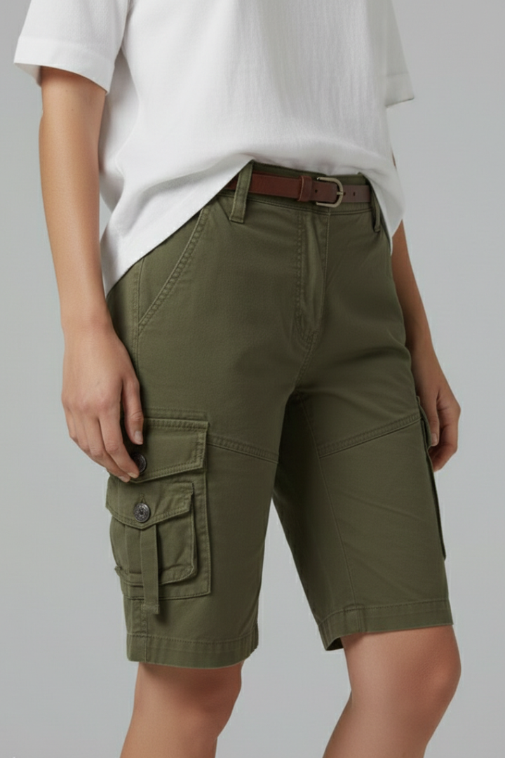 Lilly | Dames Cargo Shorts met Utility Zakjes