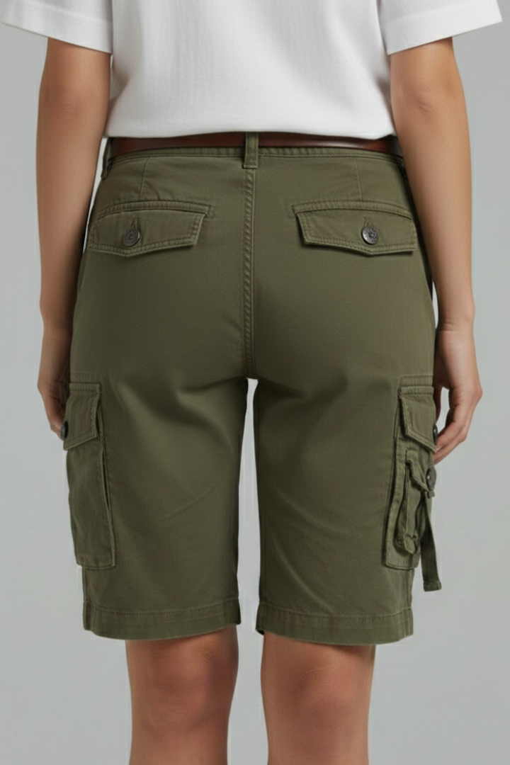 Lilly | Dames Cargo Shorts met Utility Zakjes