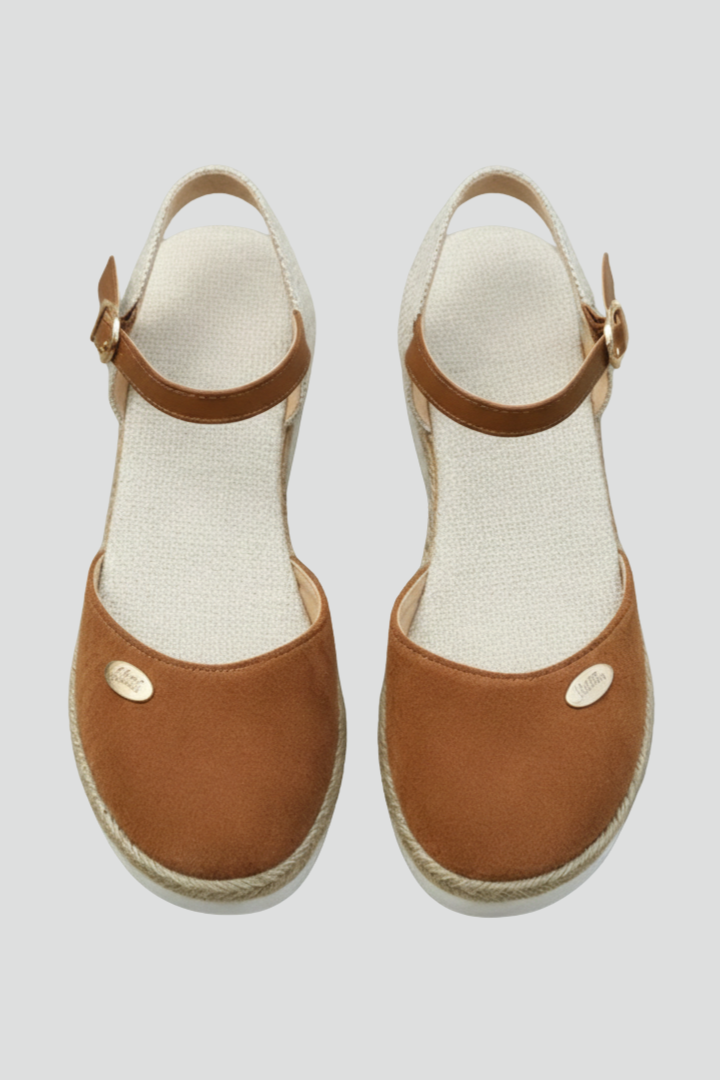 Hallie | Dames Gesloten Espadrille Sandalen met Slingback Bandjes