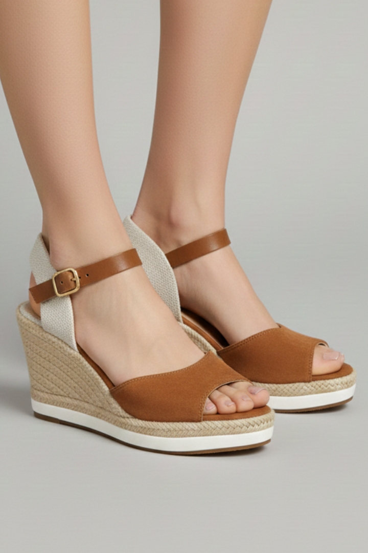Hallie | Dames Gesloten Espadrille Sandalen met Slingback Bandjes