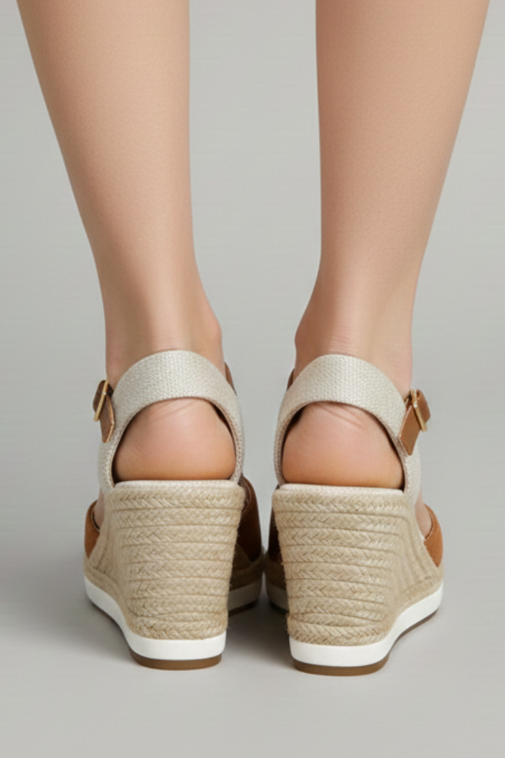 Hallie | Dames Gesloten Espadrille Sandalen met Slingback Bandjes