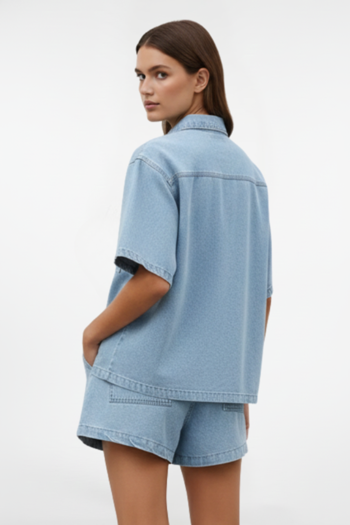 Lydia | Dames Set met Korte Mouwen Shirt en Shorts