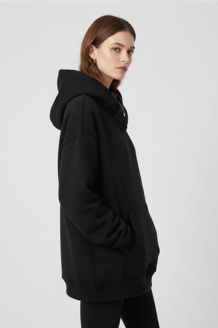 Callie | Dames Hoodie met Hoge Kraag en Ruime Capuchon