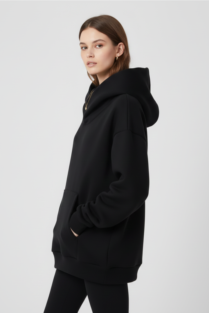 Callie | Dames Hoodie met Hoge Kraag en Ruime Capuchon