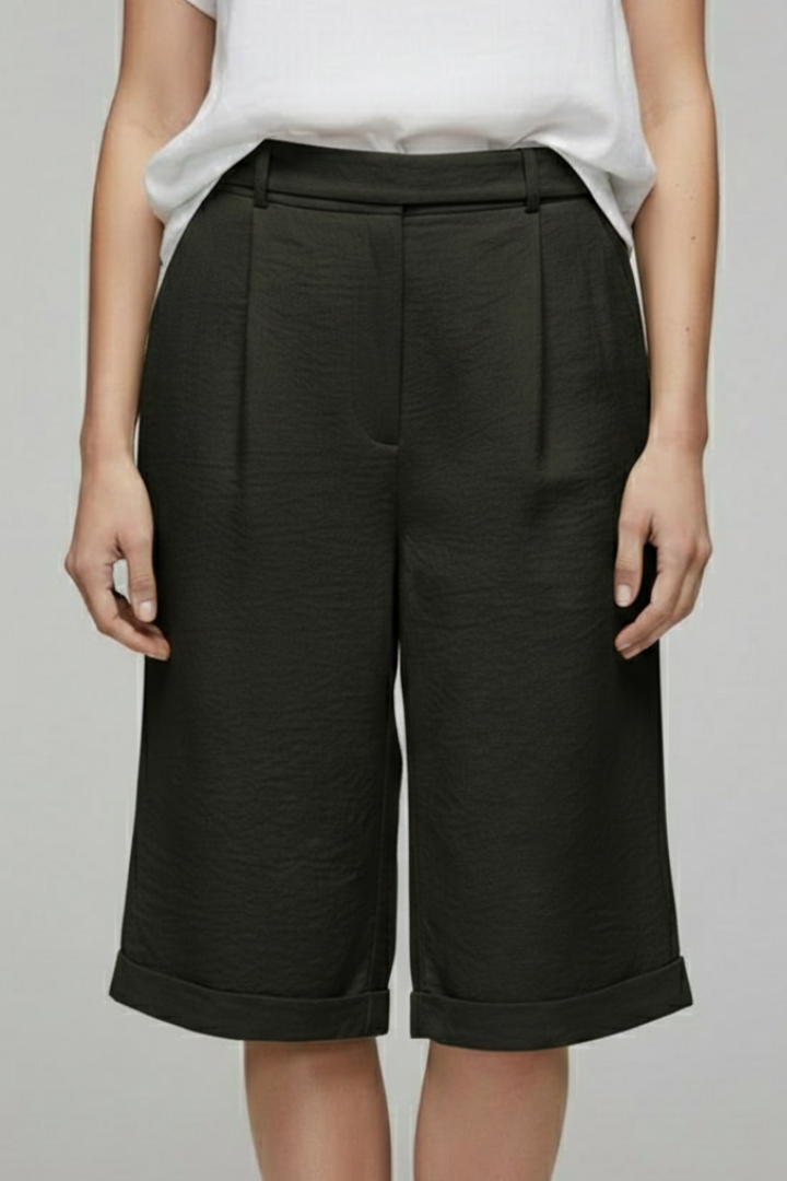 Kaylani | Dames High-Waist Shorts, casual, met omslagen
