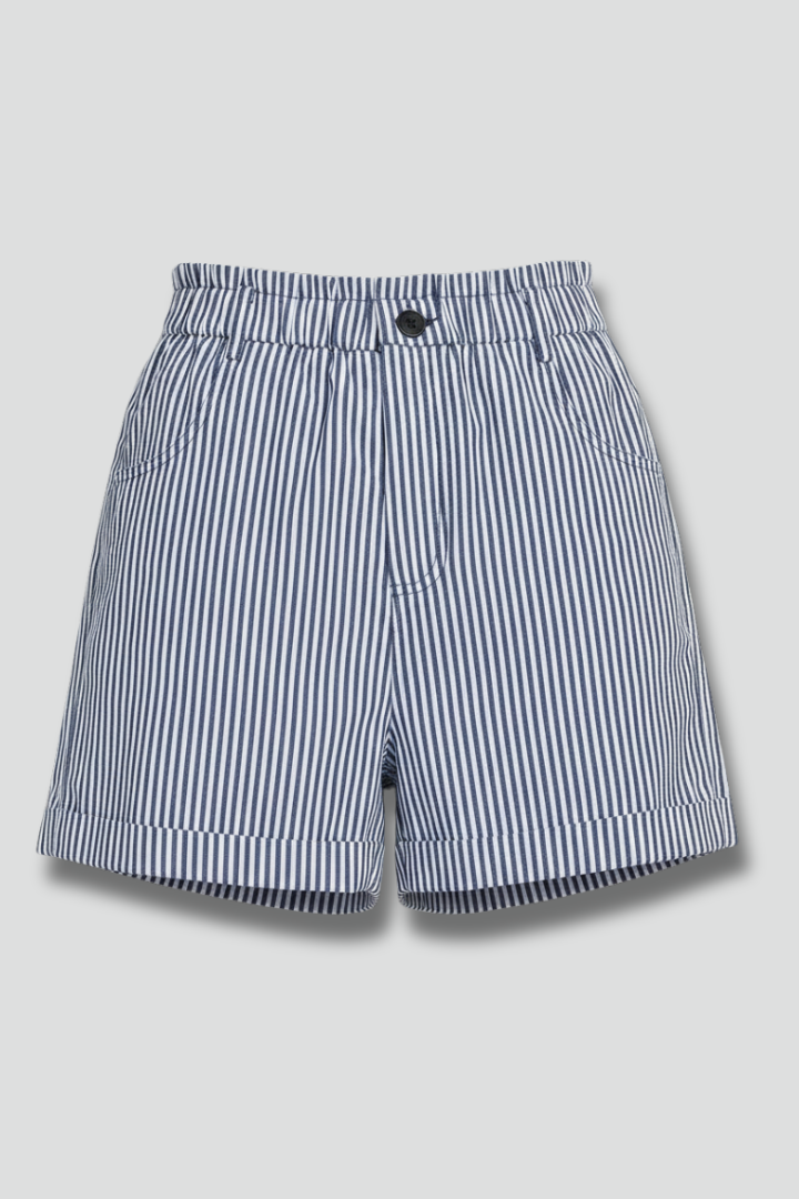 Ryleigh | Dames shorts met strepen, hoge taille en klassieke snit