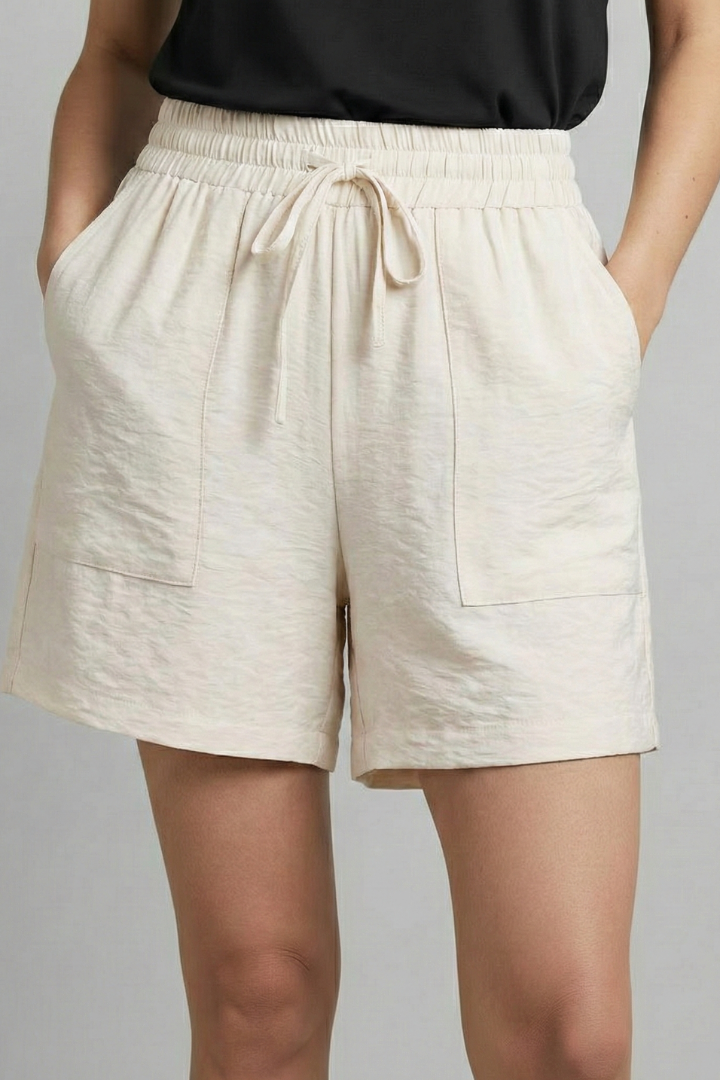 Samara | Dames-Casual-Shorts met elastische tailleband en koord