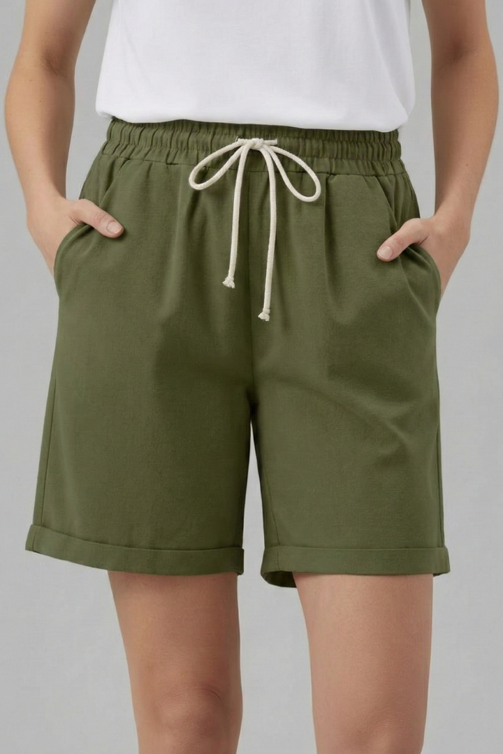Dahlia | Dames Shorts met Kordelzug en Zakken