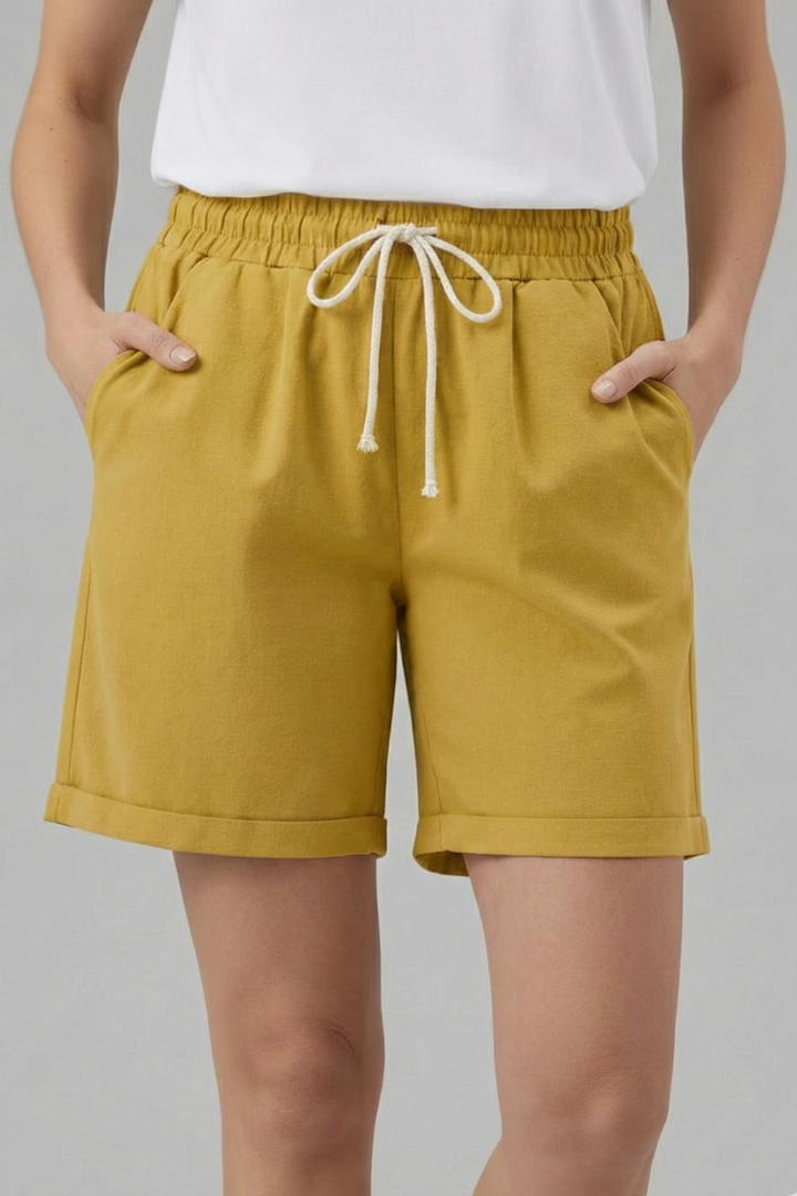 Dahlia | Dames Shorts met Kordelzug en Zakken