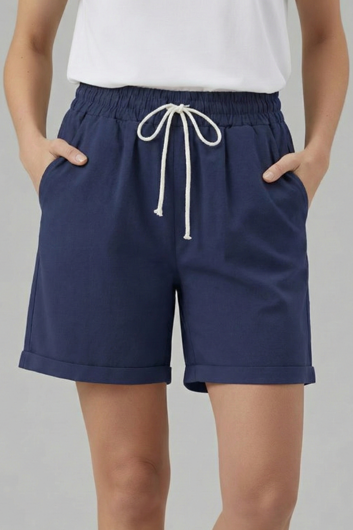 Dahlia | Dames Shorts met Kordelzug en Zakken