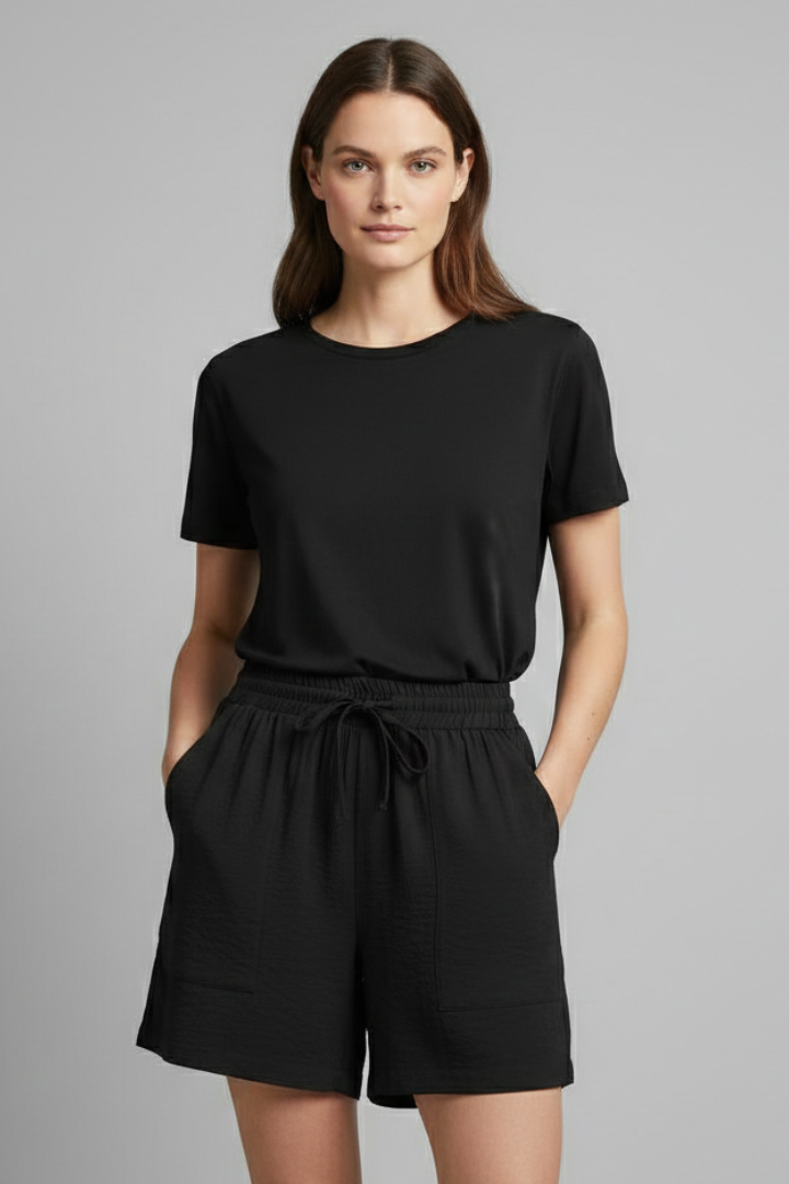 Samara | Dames-Casual-Shorts met elastische tailleband en koord