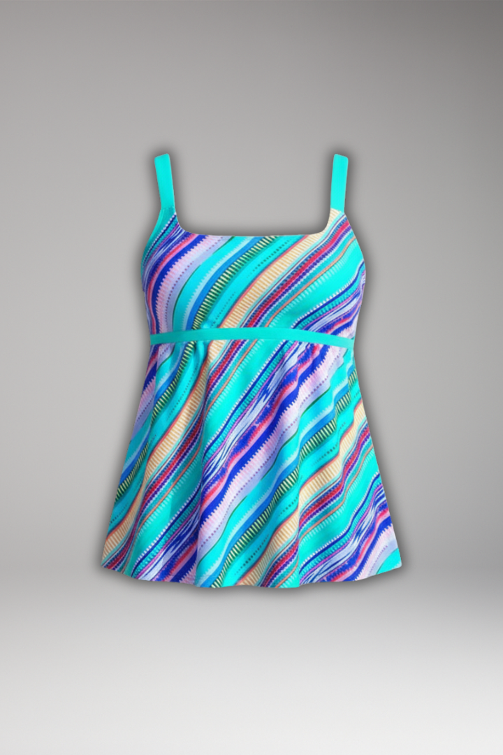 Katherine | Dames Tankini Set met Print en Shorts