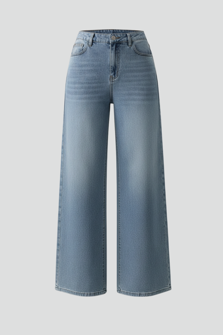 Willow | Dames High-Rise Wide-Leg Denim Jeans